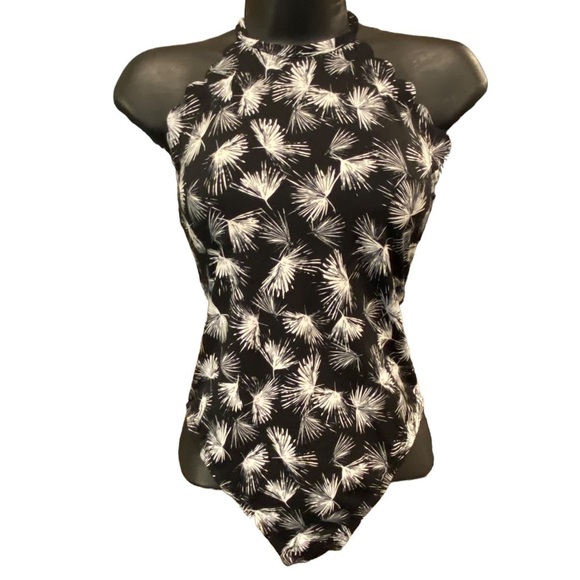 La Blanca High Neck Halter One Piece Swimsuit Peddle Pusher Women’s Size 4 - Picture 1 of 13